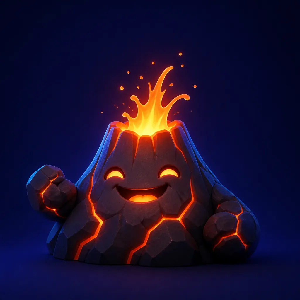 3D premium mascot showcasing Vulkan Casino's luxury feel with soft lighting and vibrant colors